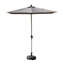 Parasol de patio rectangulaire avec fonction de levage et d'inclinaison à manivelle (base non incluse)-16998111