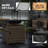 Bayala Rectangle Steel Propane Smokeless Fire Pit Table with Hidden Fuel Tank-1676398809