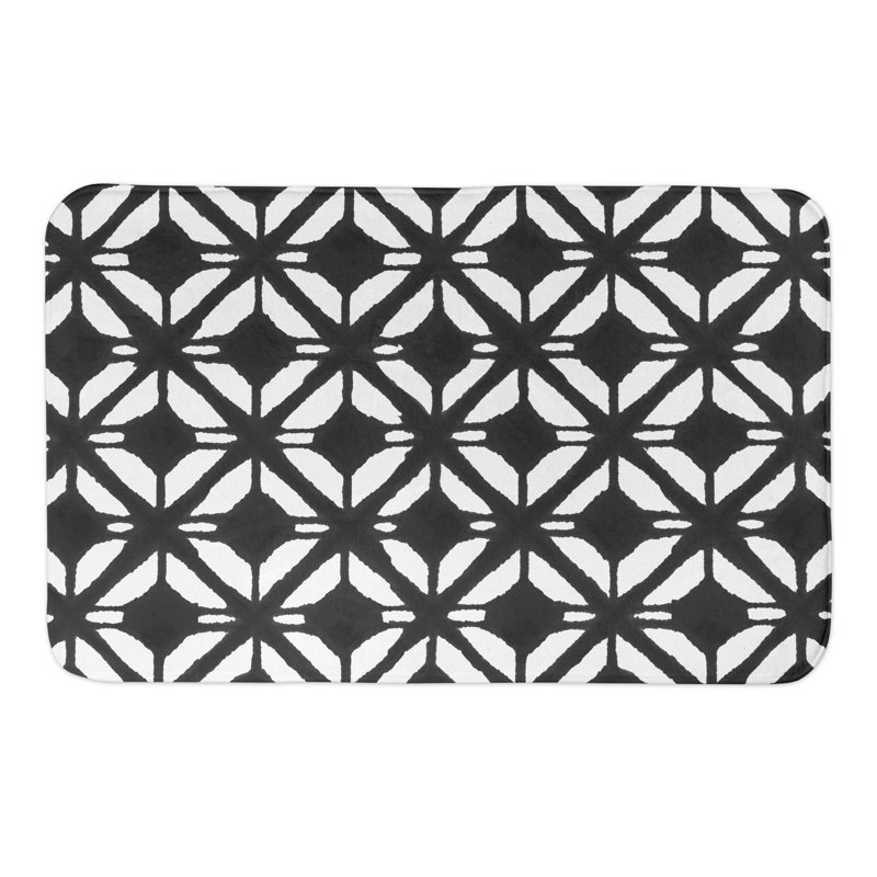 Tapis pour salle de bain Kinbrae, Noir