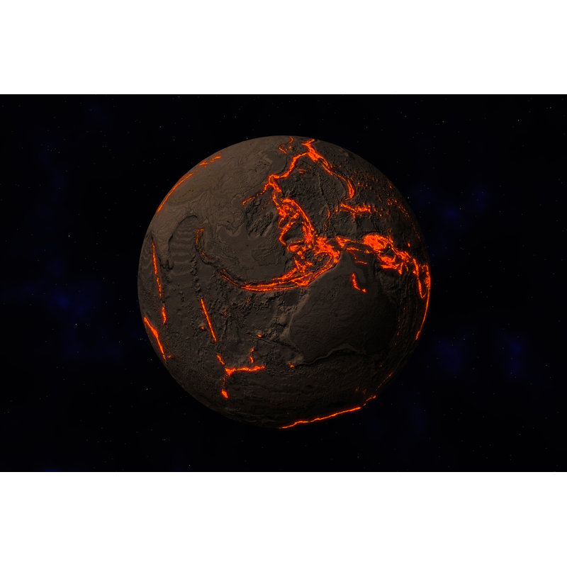 Earth by Visdia - Wrapped Canvas Print, 20cm H x 30cm W