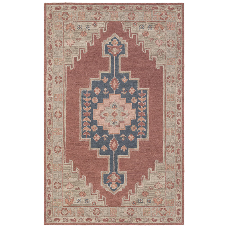 Tapis rectangulaire en laine Millian, Rectangle de 5 pi x 8 pi