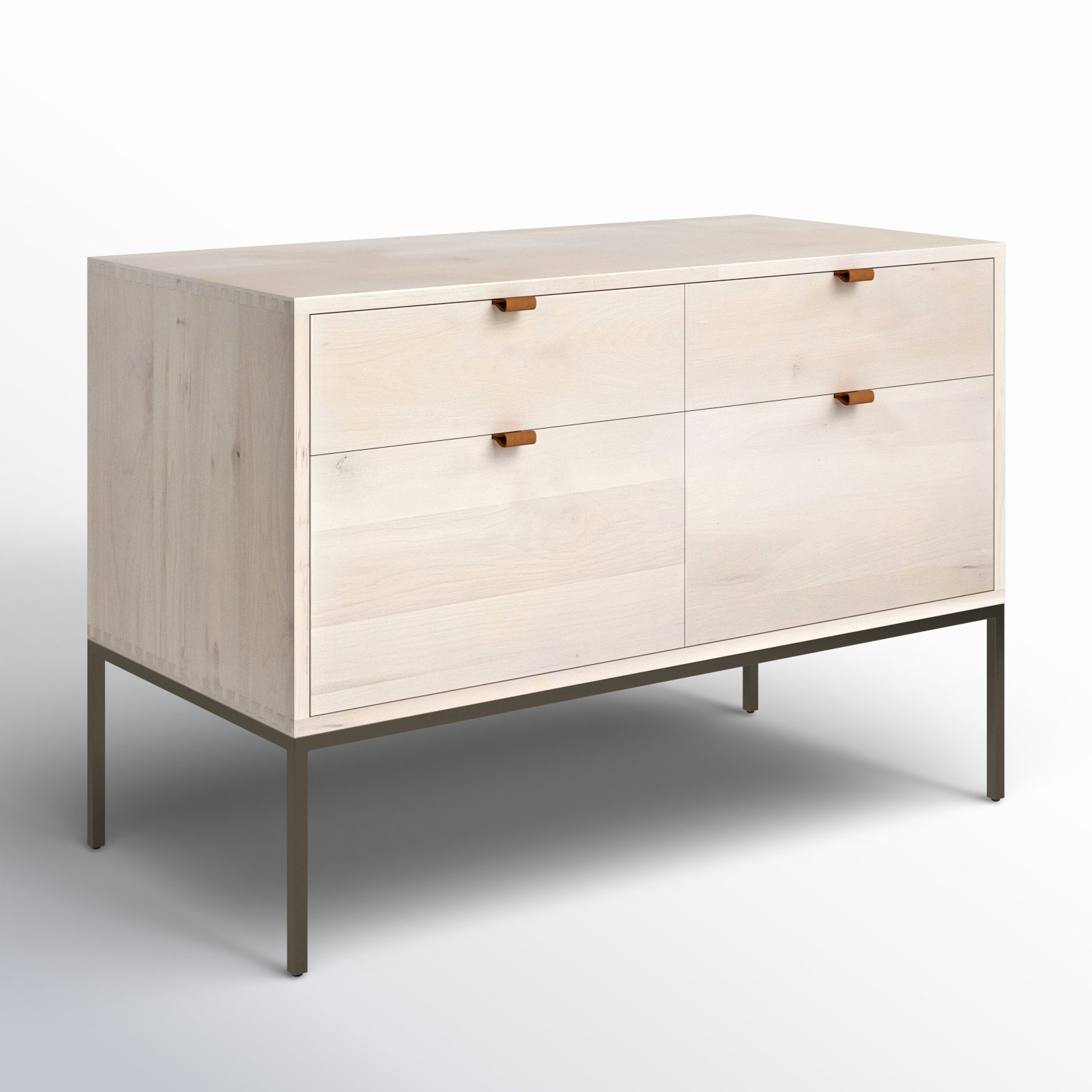Loki 4-Drawer Filing Cabinet, Whitewash
