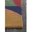 Tapis géométrique classique en laine touffeté à la main rouge, bleu, vert, jaune, orange et mauve Bense Authentic-1141406398