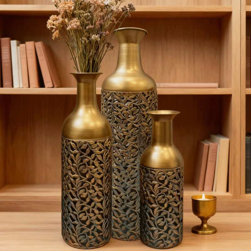 Metal Table Vase
