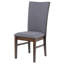 Chaise de salle à manger rembourrée grise Wawona (ensemble de 2)