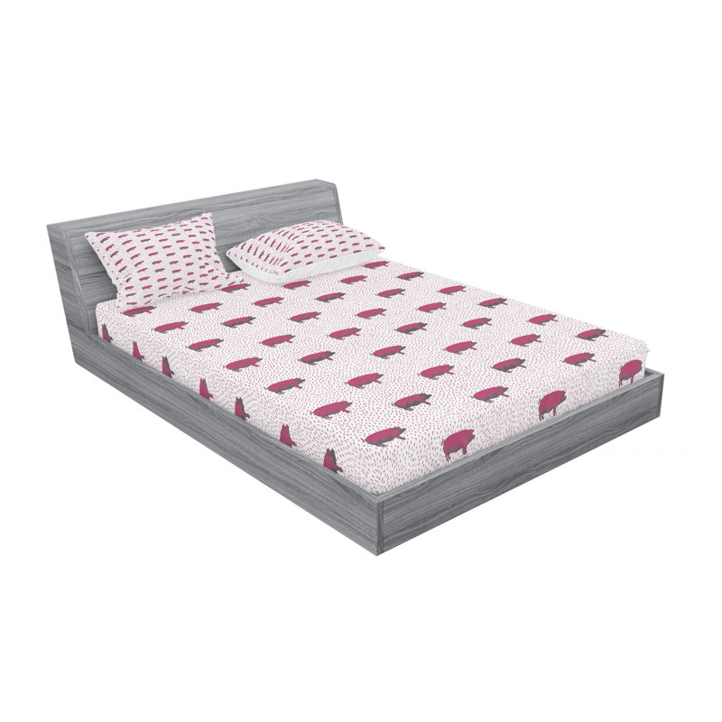 Microfiber Sheet Set, Queen Sheet Set with Fitted Sheet