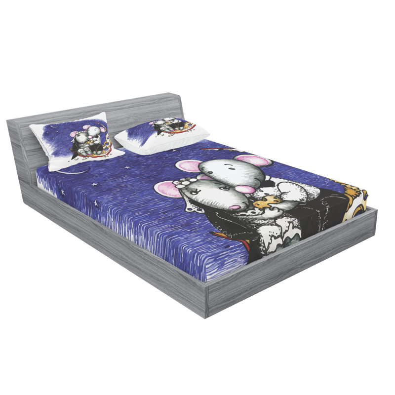 Microfiber Sheet Set, Queen Sheet Set with Fitted Sheet