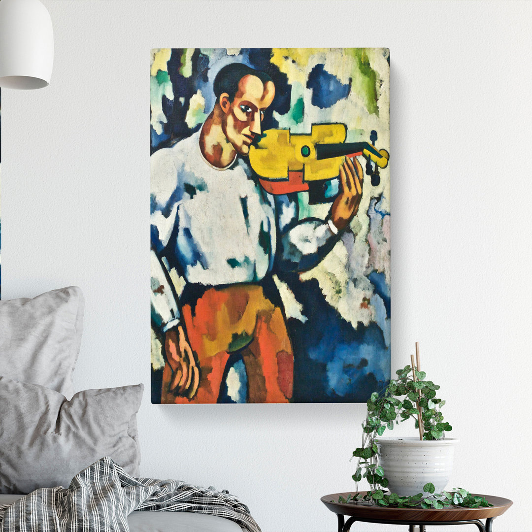 Deaf Music by Amadeo De Souza-Cardoso - Wrapped Canvas Painting