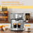 20 Bar Espresso Machine With Milk Frother, Single & Double Shot, Ese Pod Compatible, Pressure Display, Removable Tank
