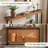 Solid Wood Live-Edge Console Table, Farmhouse 63-Inch Narrow Long Sofa Table-982301453