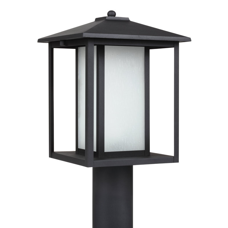 Tête de lanterne câblée à 1 lumière H 15 po Vermont, Noir, Non