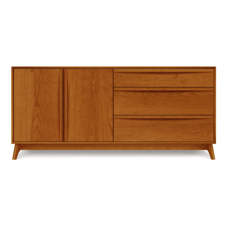 Catalina 66.13'' W Solid Wood Sideboard, Autumn Cherry