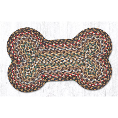  Braided Cotton Dog Bone Tread – Rustic Pet Mat Fir/Ivory