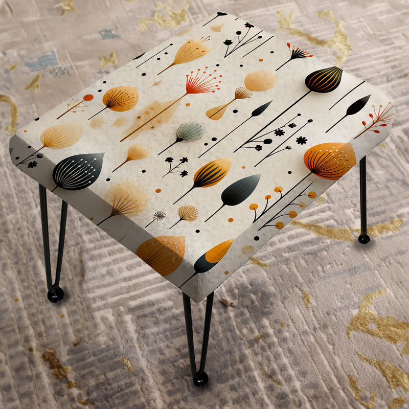 Scandinavian Midcentury Harmony - Repose-pieds rectangulaire Mid-Century