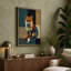 Geometric Fox Portrait Modern - Wrapped Canvas-277637893-277637947