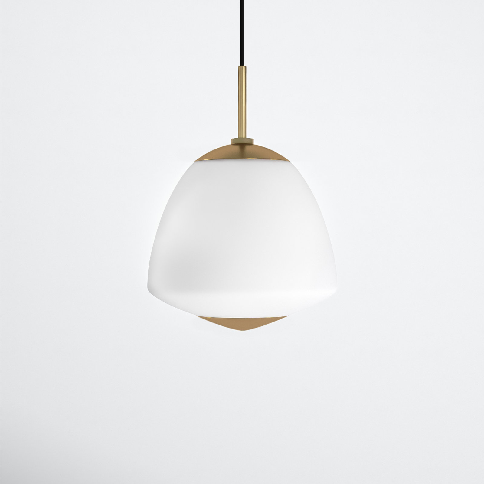 Darby Single Light Glass Dimmable Pendant, 13.75" H x 10" W x 10" D, Old Bronze