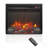 Ultra Thin Electric Fireplace Insert With Realistic Flame, Log Set, Remote Control, And Overheating Protection
