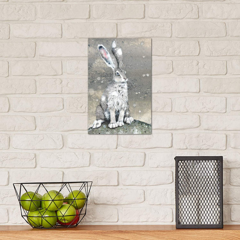 «Silver» - Impression encadrée sur papier, Toile tendue, H 12 po x l 8 po x P 0,75 po