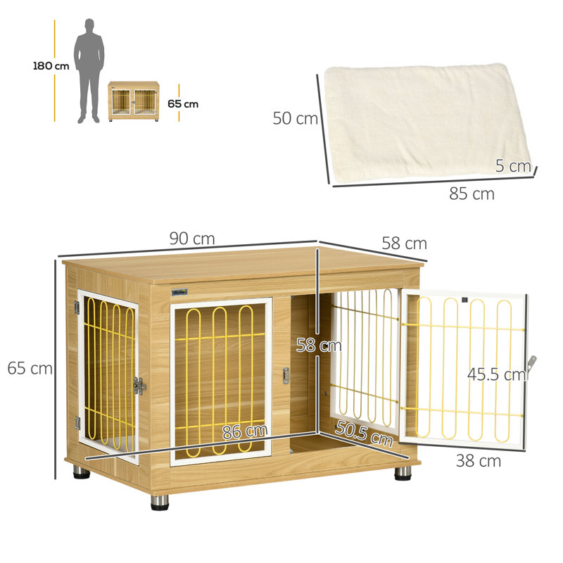 Furniture Style Crate with 2 Doors