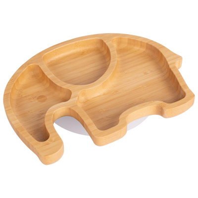 Tiny Dining - Children's Bamboo Suction Elephant Plate