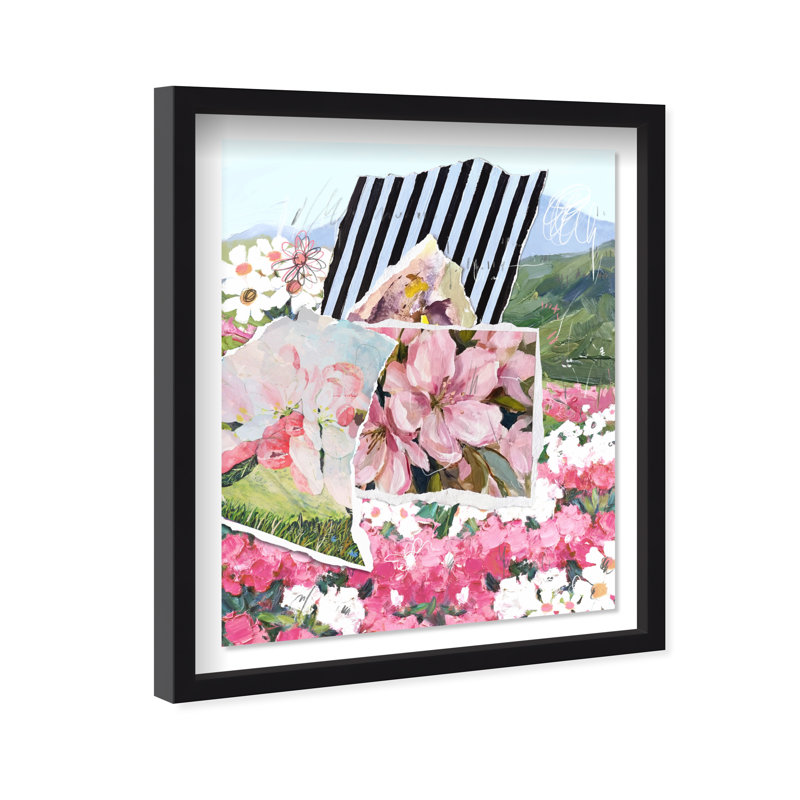 Let it All Bloom Shadowbox Floral & Botanical Print by Oliver Gal, Black Frame, 16 x 20, 31.5"H x 37.5"W, Black Shadowbox
