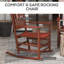 Ensemble de 2 chaises berçantes pour l'extérieur Outsunny