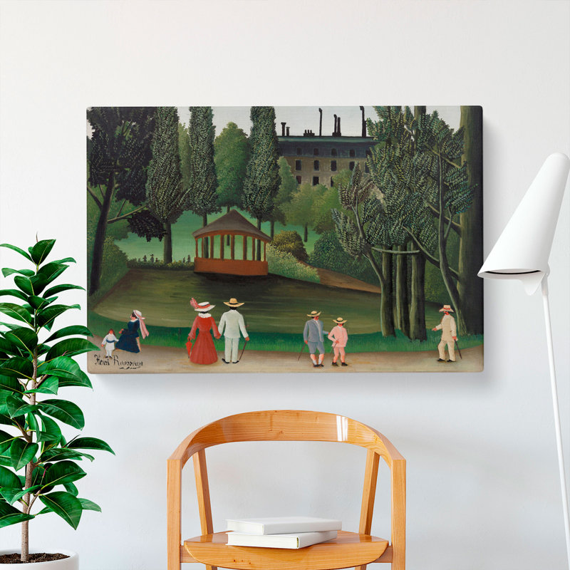 View Of Montsouris Park by Henri Rousseau - Wrapped Canvas, 40cm H x 60cm W x 3cm D