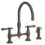 Chesterfield Kitchen Bridge Faucet with Side Spray-351712962