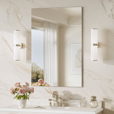 Miroir décoratif de salle de bain sans cadre