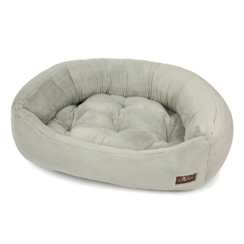 Traversin Mink Napper, Petit (l 24 po x P 21 po x H 6,5 po), Vison blanc
