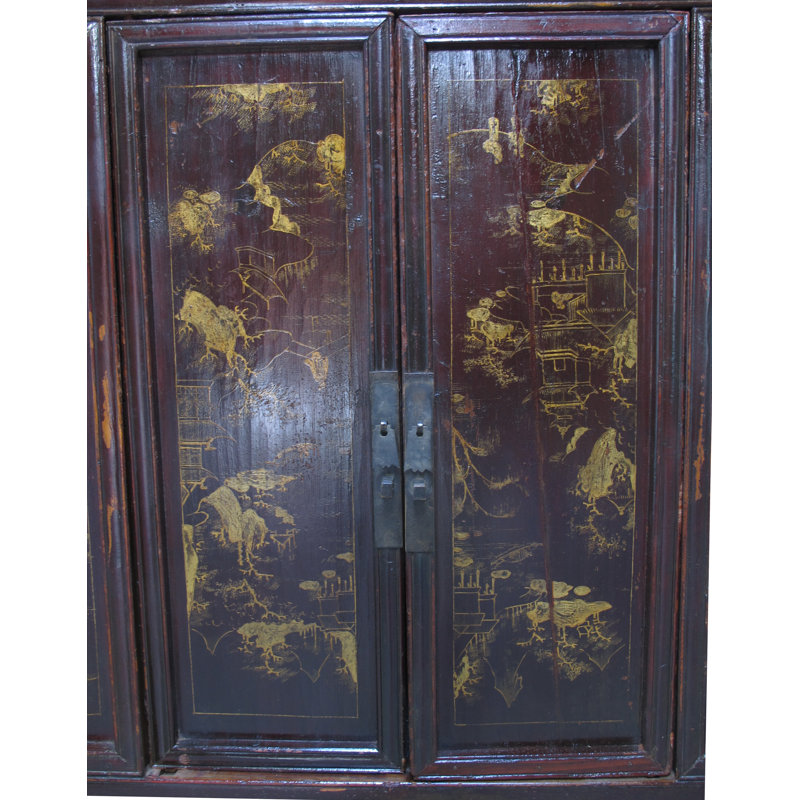 Antique Chinese Chinoiserie-Style Cabinet