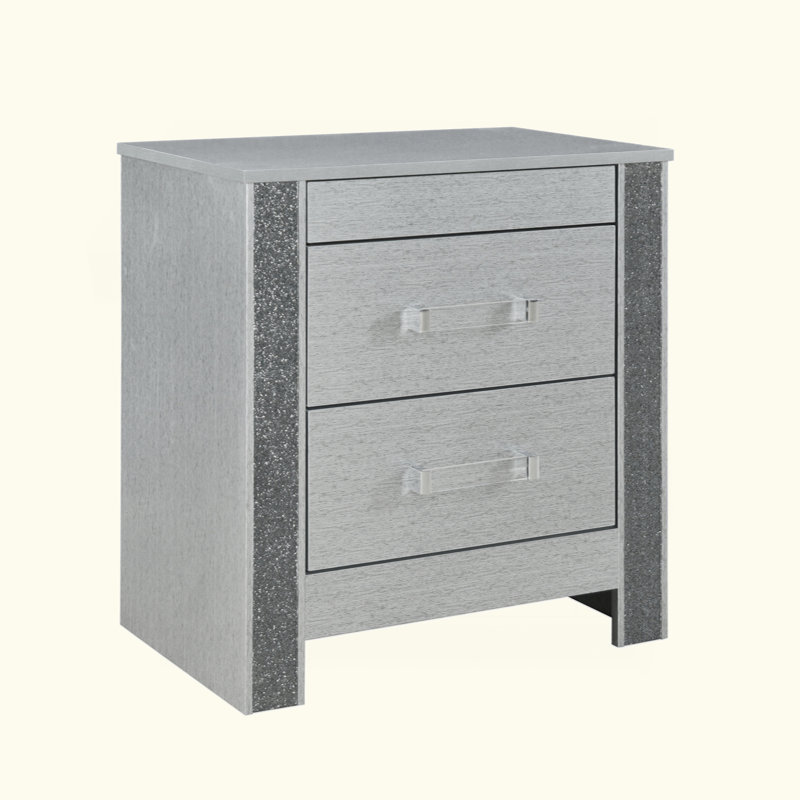 Table de chevet exquise avec compartiment secret et design élégant pour la chambre à coucher