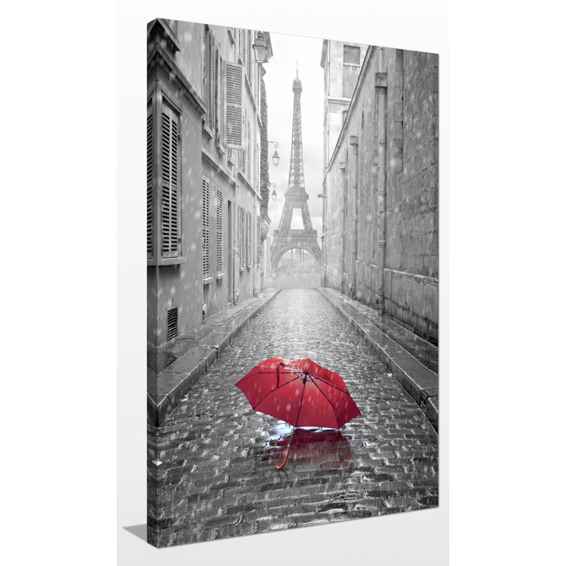 «Lost Umbrella», impression sur toile tendue, H 48 po x l 28 po x P 1,5 po