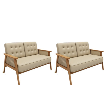 Faux Leather Upholstered Bench