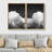 " SIGNLEADER Framed Canvas Print Wall Art Set Black White Grayscale Cloud Sky Landscape Nature Wilderness Photography Modern Art Scenic Colorful For Living Room, Bedroom, Office " 2 - Pieces-73883104-73883105