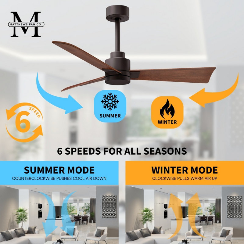 Alessandra Outdoor Downrod Ceiling Fan, Textured Bronze, Walnut