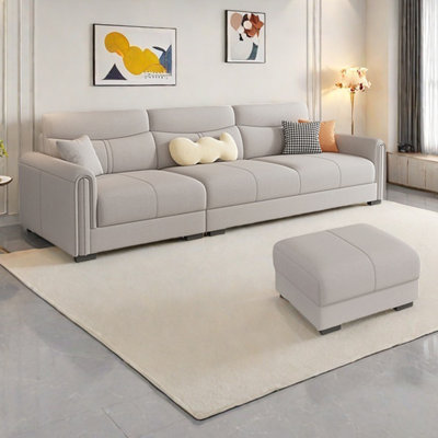 American-style modern and simple straight-row sofa