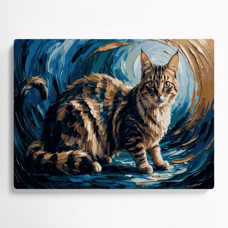 Cats Skookum, art mural gris en métal, H 11 po x l 14 po