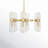 Alinde 12 - Light Steel Dimmable Sputnik Modern Linear Chandelier