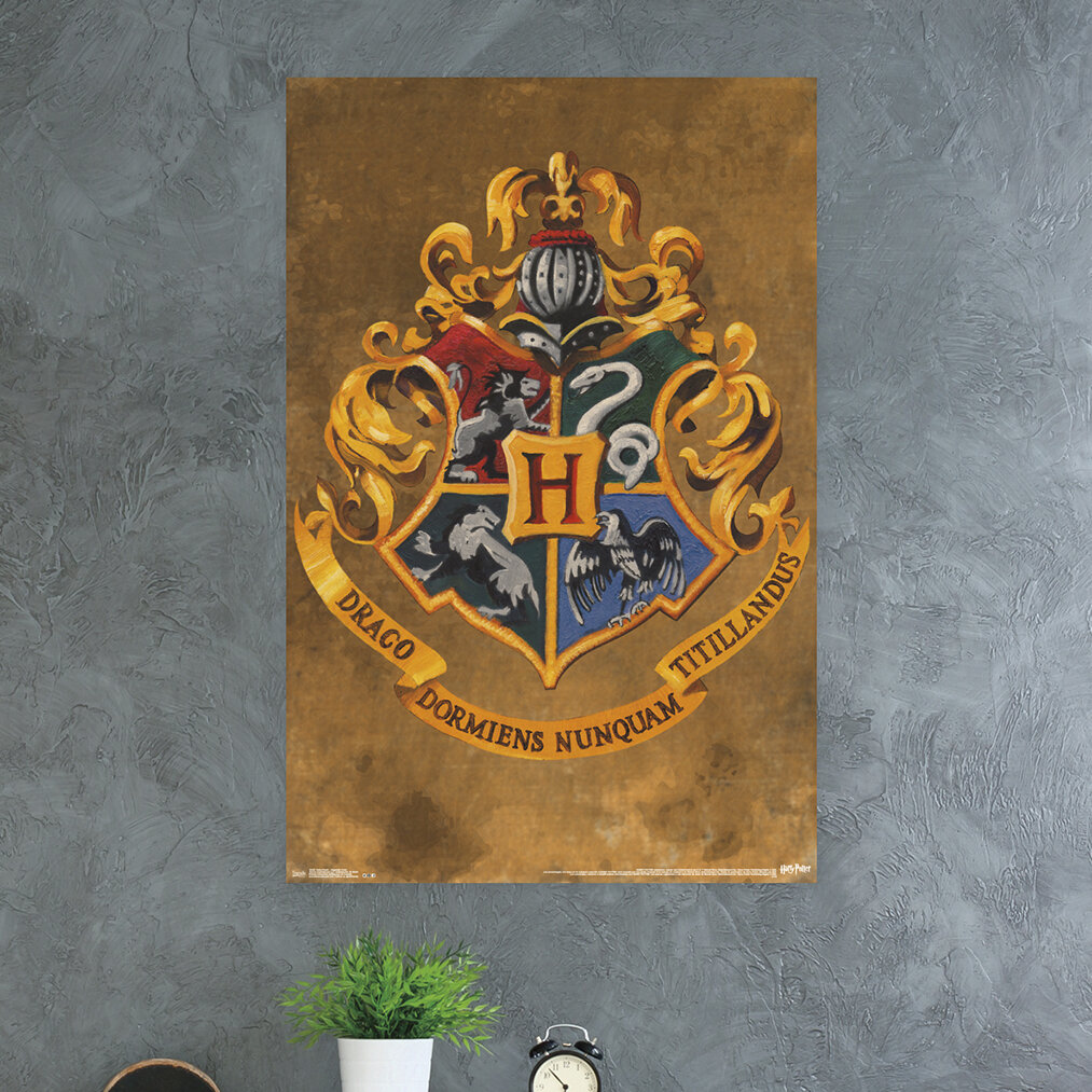 International Harry Potter - Crest Paper Print | Wayfair