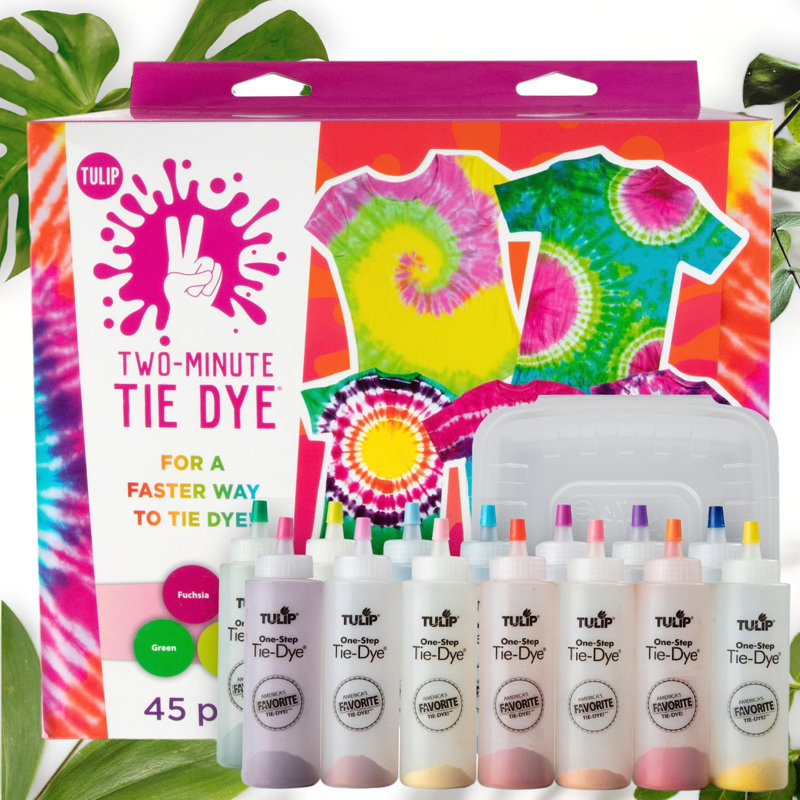 Two-Minute Tie Dye Kit with 14 Bright Colors