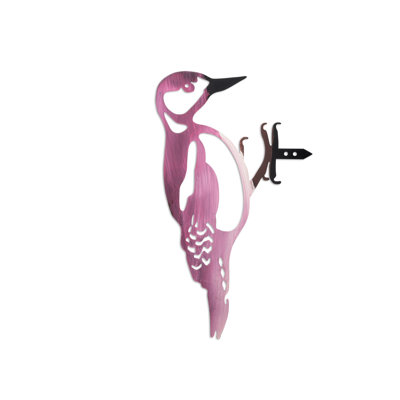 Hand-Painted Decorative Garden Object, 11.8 x 7.1 inches | 100% Metal, Thickness: 0.06 inches | Unique Color Variations, No Assembly Required | Perfect for Outdoor Spaces & Garden Décor