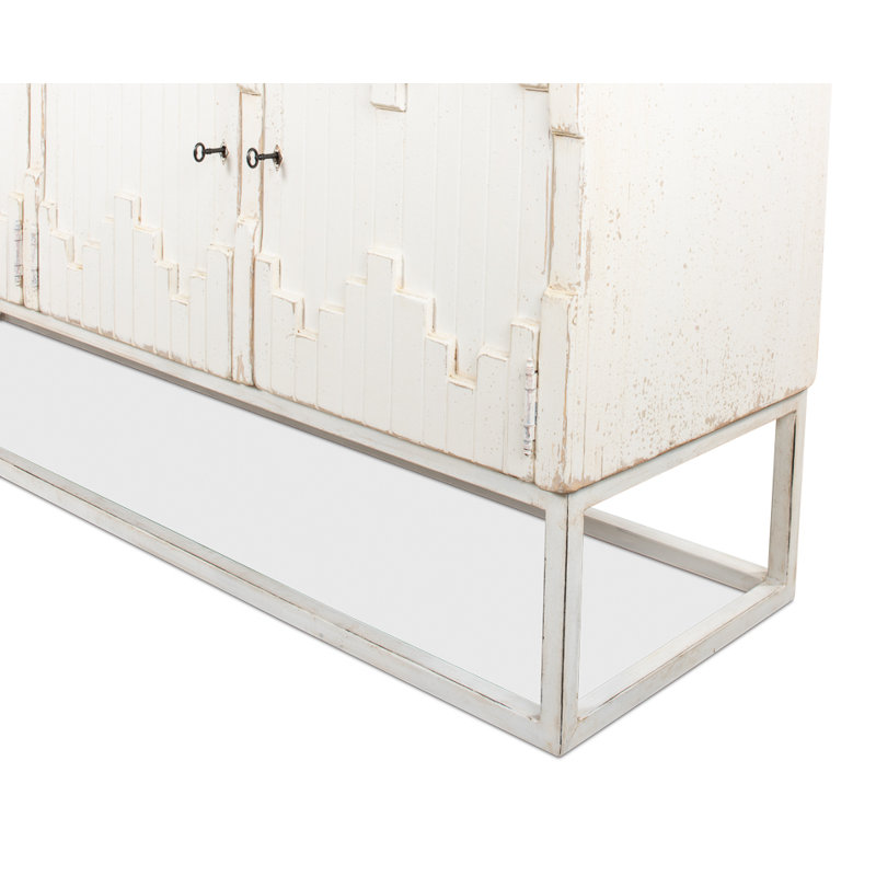 Aztec 80'' W Solid Wood Sideboard, White