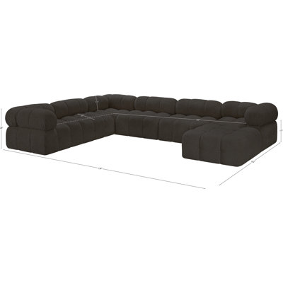 Ames 136" Upholstered Sectional