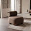Chaise d'appoint moderne rembourrée avec dossier incurvé, base en bois massif, chaise d'appoint en polyester adaptée aux animaux de compagnie-2112493363