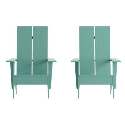 Chaises de style Adirondack à deux lattes pour l'intérieur et l'extérieur