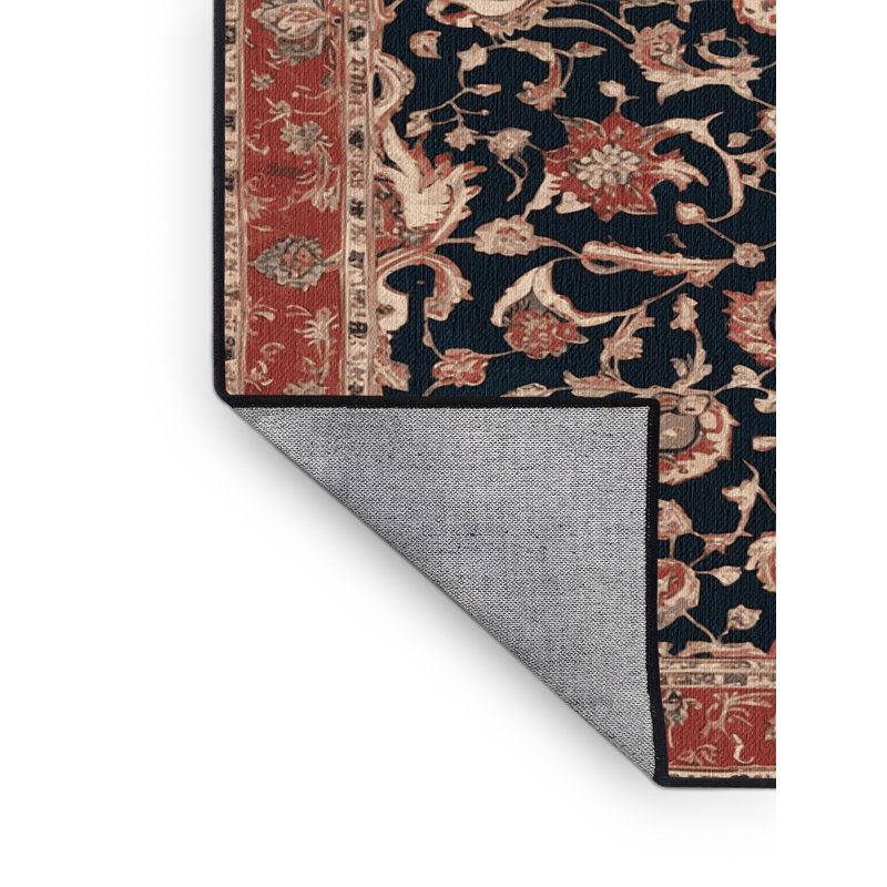 Tapis brun lavable à la machine, Carré 6 pi
