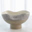 Cream Rises Dented Handmade Ceramic Decorative Bowl