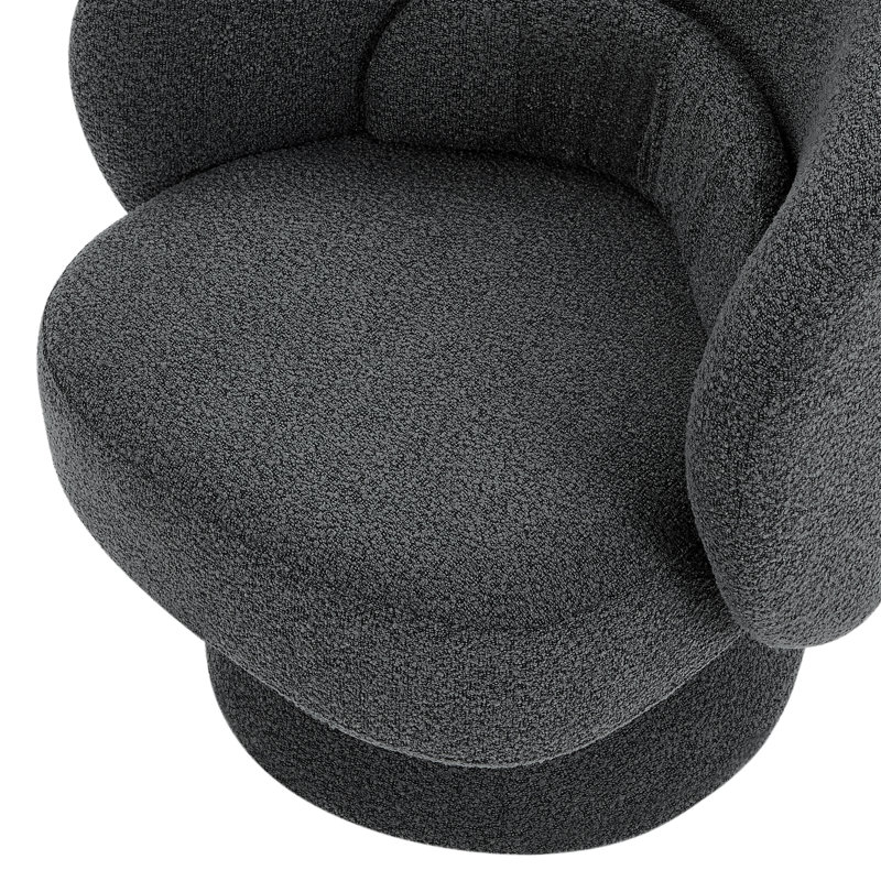Kassim Upholstered 32.28'' Sofa, Dark Gray Fabric