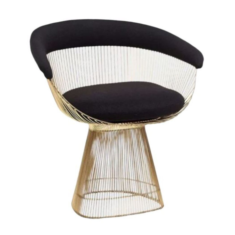 Chaise de salle à manger Halan, Doré